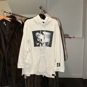 PUMA by Rihanna FENTY oversized hooded lace up shirt
